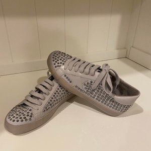 Studded Star Sneakers gray Size 6 (fits like 6.5) NWT